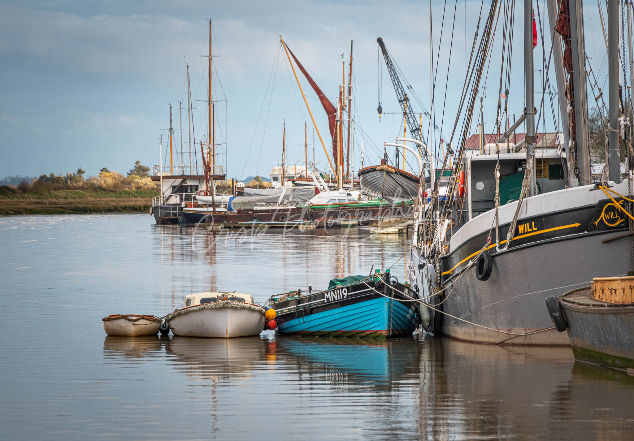 Barges at Fullbridge Quay, Maldon