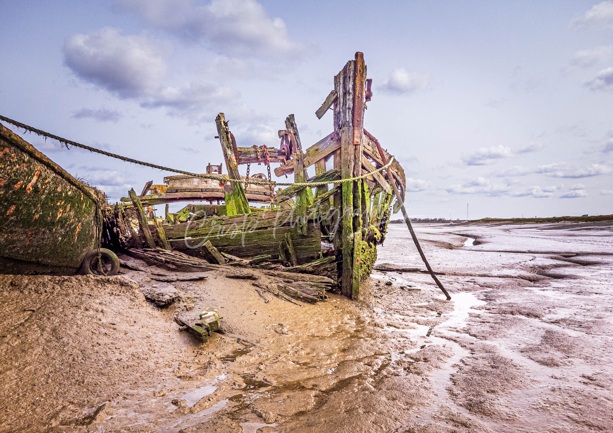 Oxygen Wreck, River Blackwater, Maldon Colour